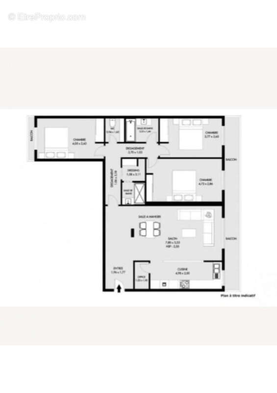 Appartement à PARIS-20E