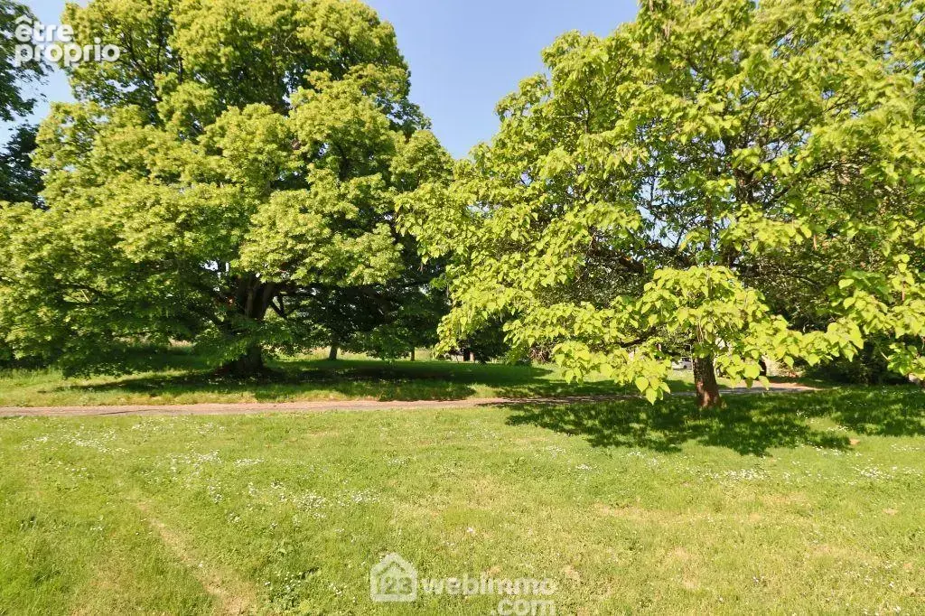 Avec grand terrain et ses arbres centenaires.