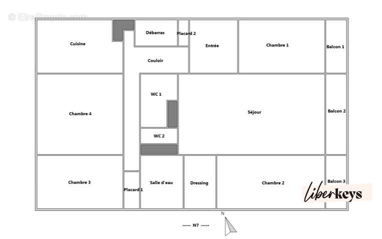 Appartement T5 avec loggias, cave, garage Saint-Herblain - photo 10