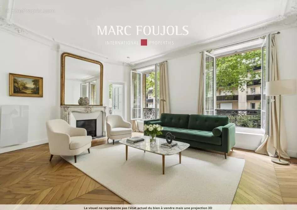 Paris XVI - Auteuil Nord - Appartement 4 pièces en angle rénové - photo 2