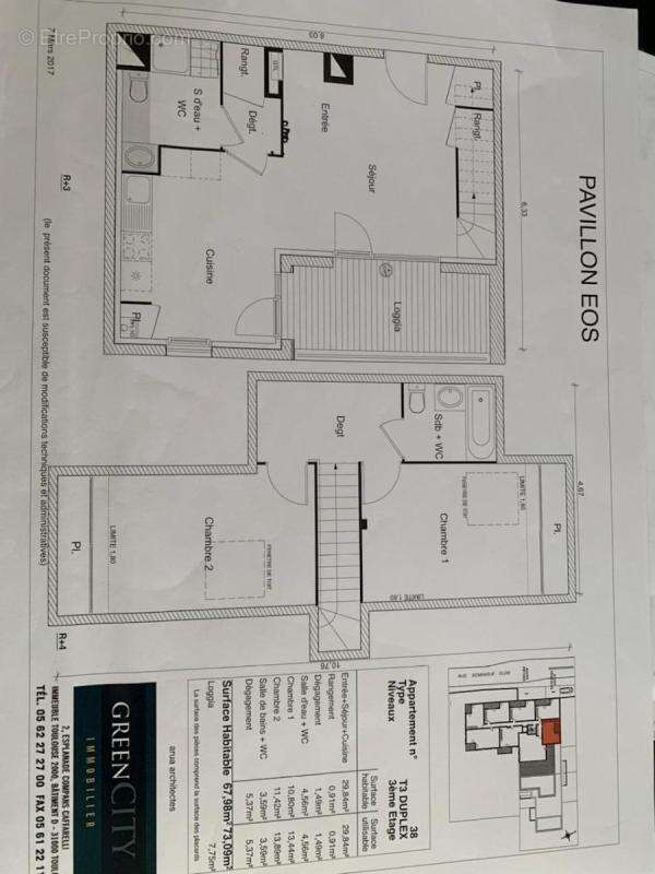 Appartement à TOULOUSE