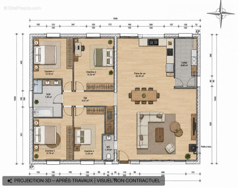 Maison 140 m² à Blanquefort  - photo 8