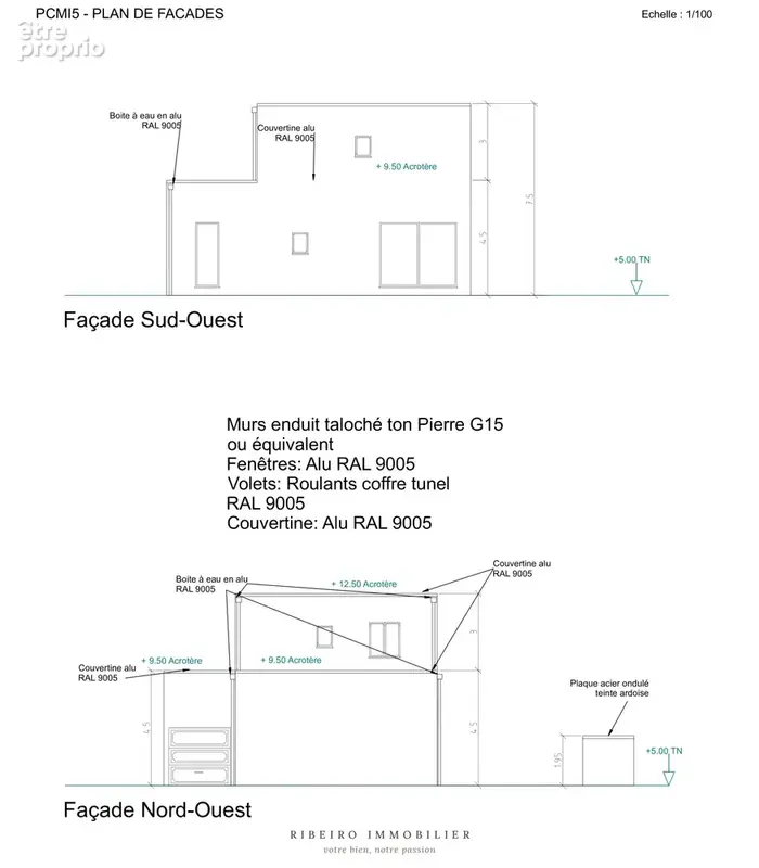 Terrain avec projet de villa contemporaine, permis purgé au Grau d'Agde - photo 4