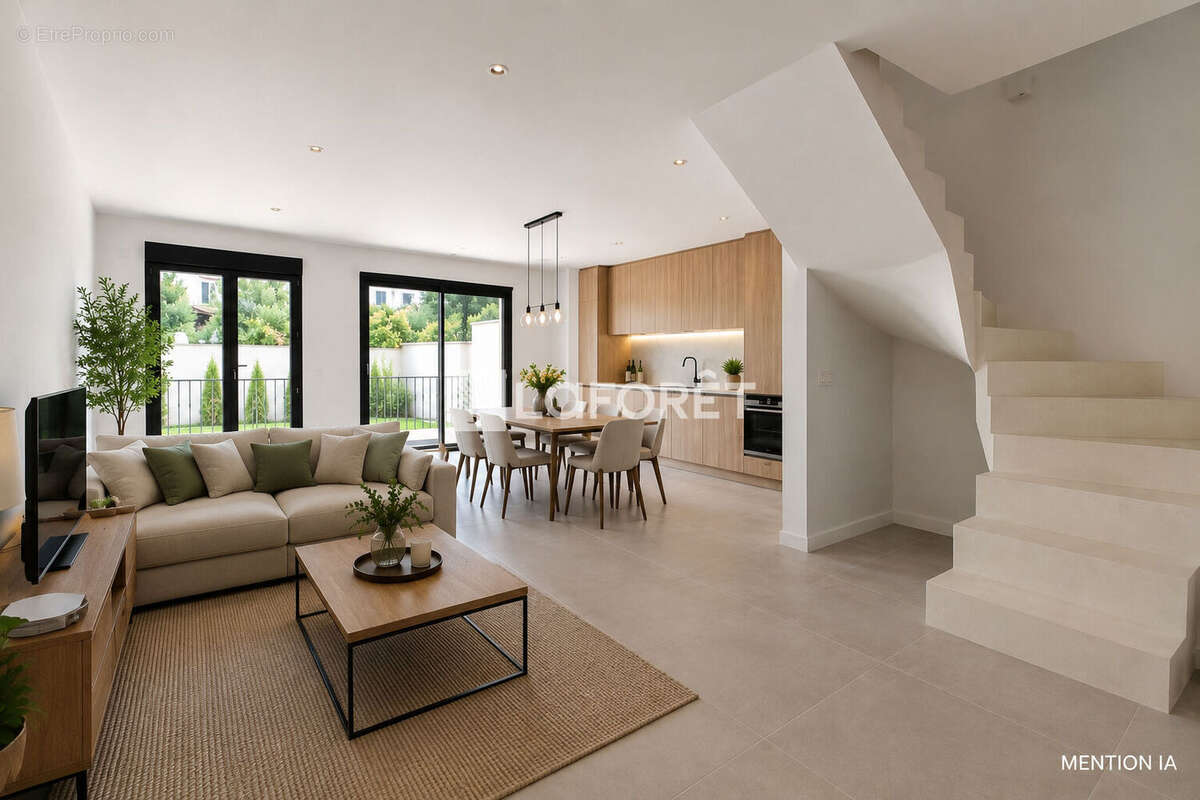 Maison 2025 - grand sejour - cinq chambres - joli jardin - garage et parking - photo 2
