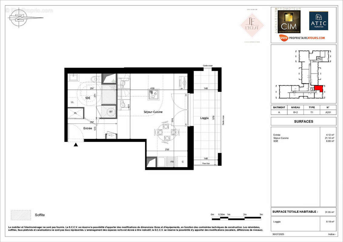 Appartement à SAINT-CYR-SUR-LOIRE