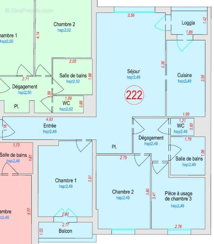 Appartement à MELUN