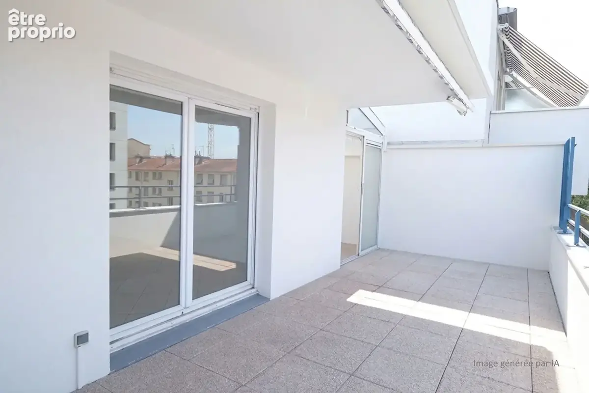 Appartement Villeurbanne 4 pièce(s) 100.89 m2 - Lumineux rooftop avec 74 m² de terrasses - 3 chambres dont une suite - cave, sta - photo 4