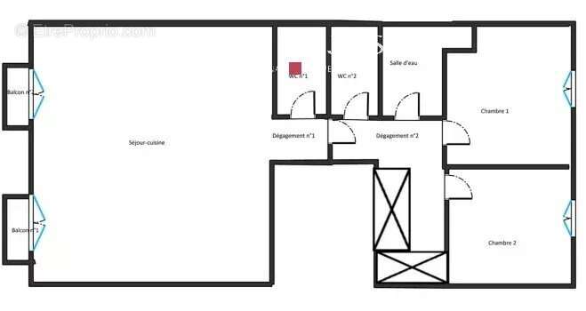 Appartement à PARIS-16E