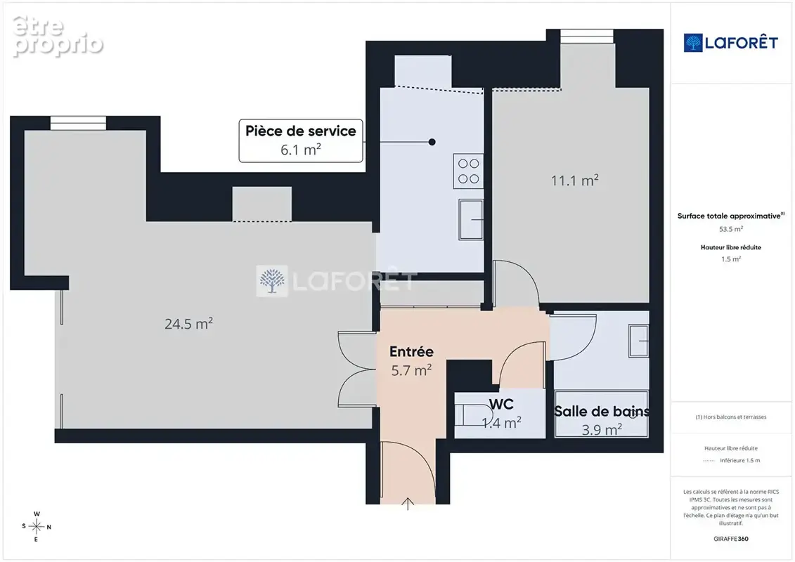 Appartement Quimper  type 2 de 49.65m2 - photo 10