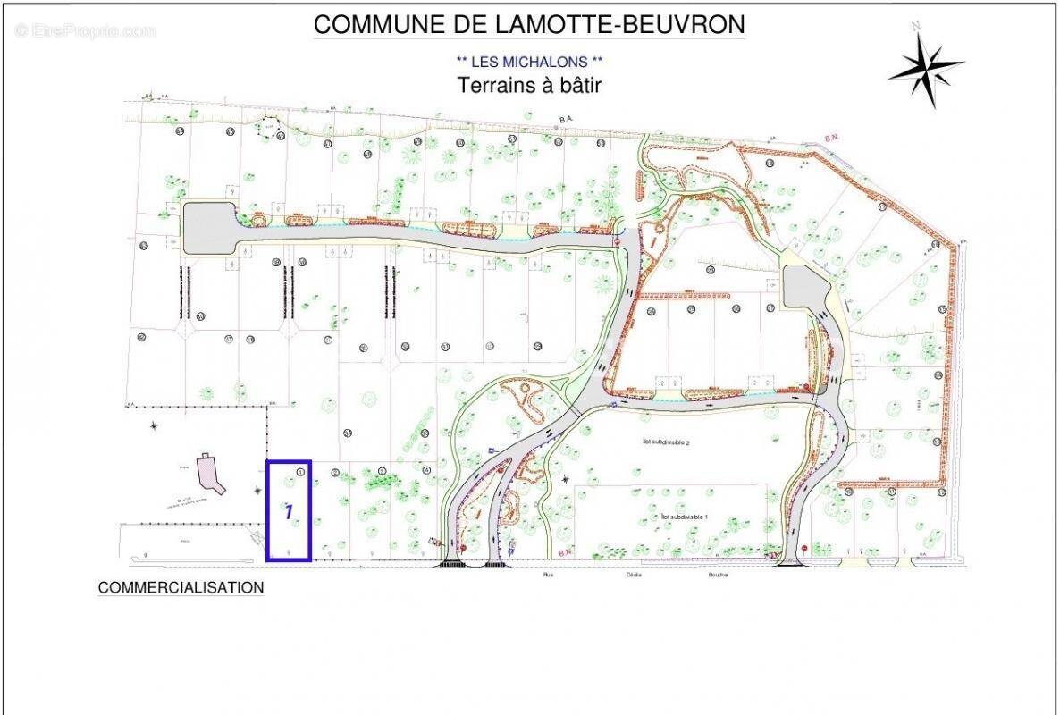 Terrain à LAMOTTE-BEUVRON