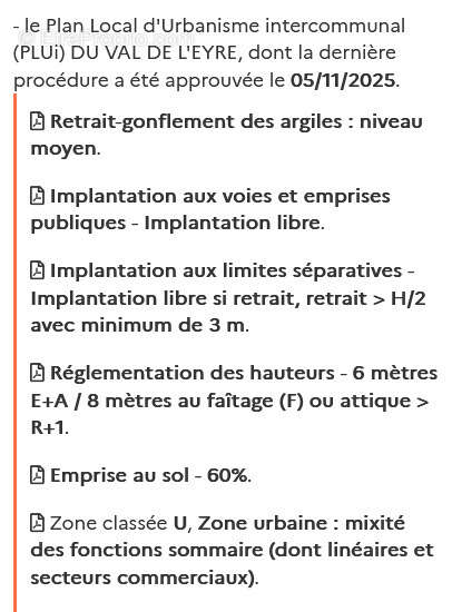 Terrain à BELIN-BELIET