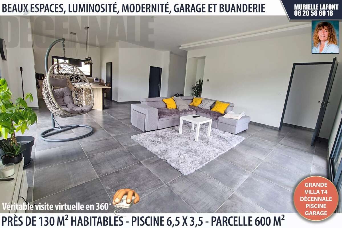Villa sous décennale, piscine, parcelle paysagée - photo 10