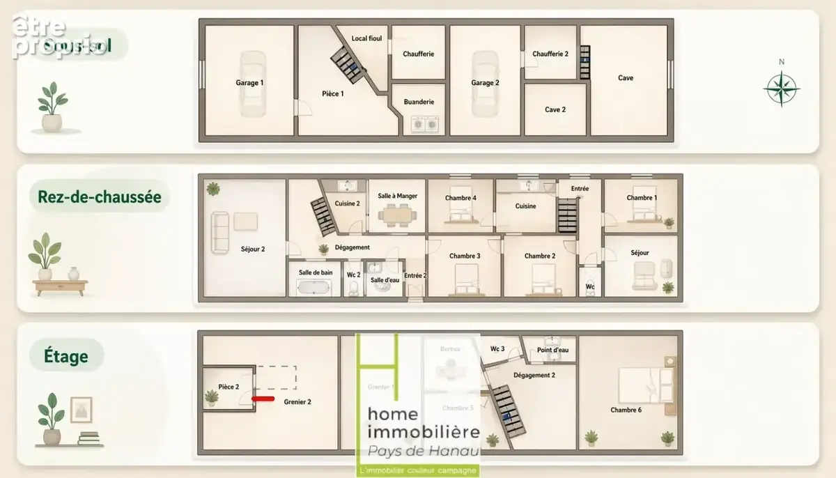 Grande propriété bi-famille avec terrain constructible et dépendances - photo 22