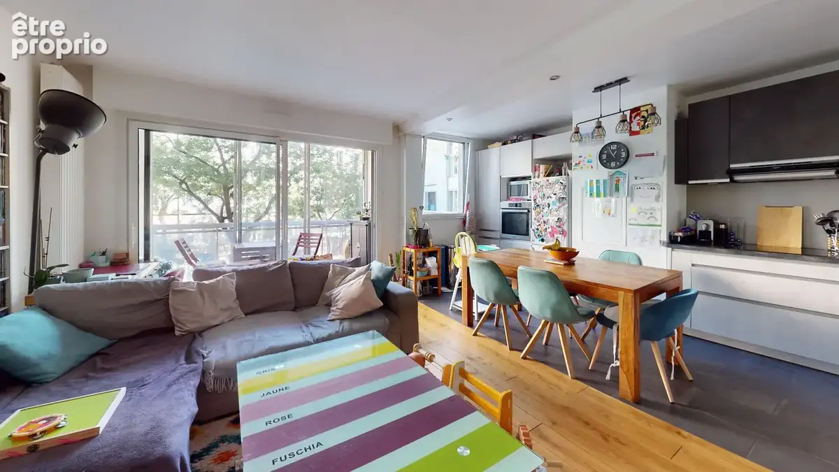 Paris 14e  plaisance  3 pièces de 70 m² avec loggia - photo 2