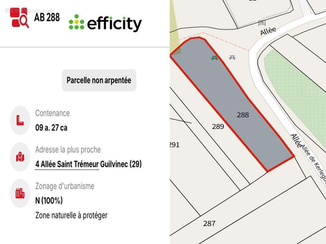 Terrain à GUILVINEC