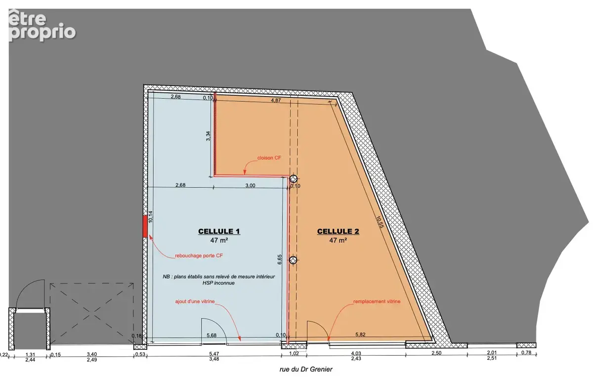 A VENDRE - Local commercial de 47 m2 à Pontarlier (25) - photo 2
