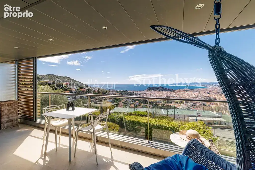 Nice appartement 4 pièces 63 m2 vue mer panoramique terrasse résidence piscine calme - photo 2