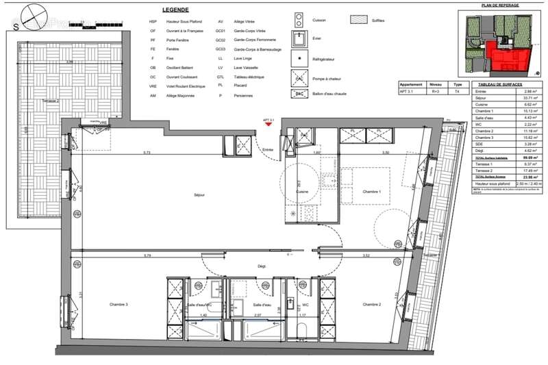 Appartement à PARIS-20E