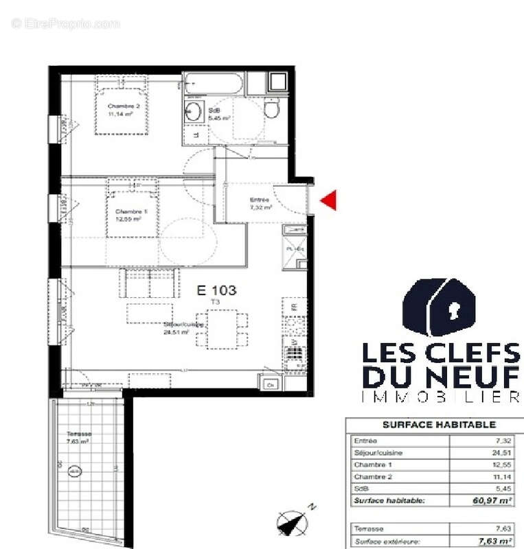 Appartement 3 pièces 61 m2 + terrasse ! TOULOUSE - photo 6