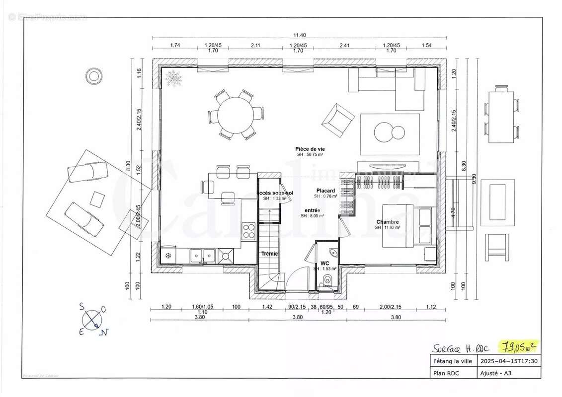 Terrain à L&#039;ETANG-LA-VILLE
