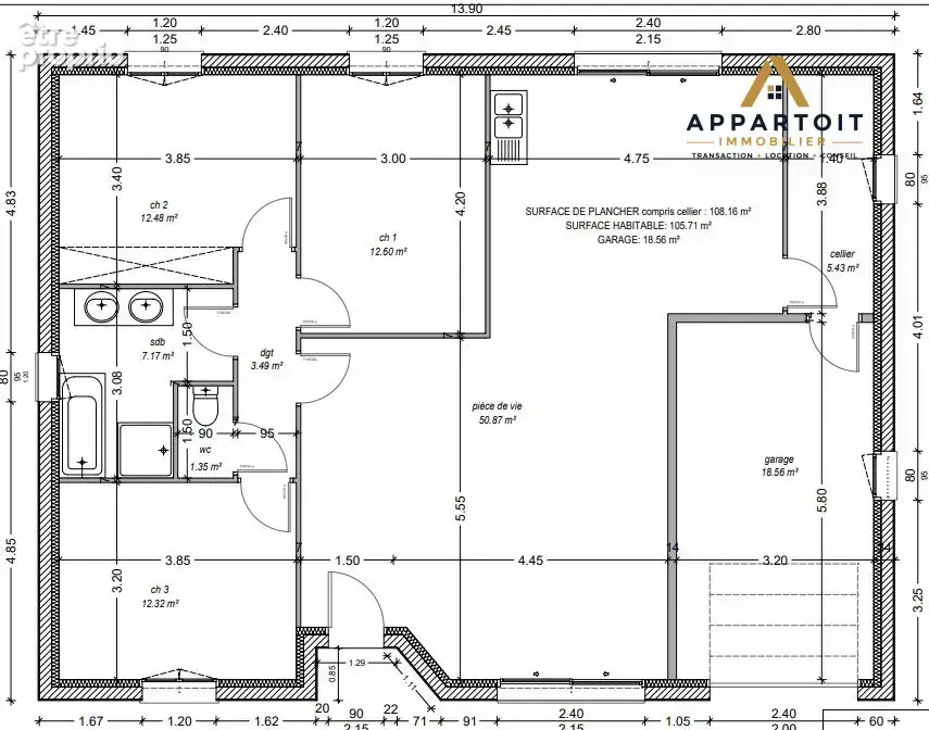 Maison 4 pièces 106 m² à vendre à Vichy (03200) - photo 3