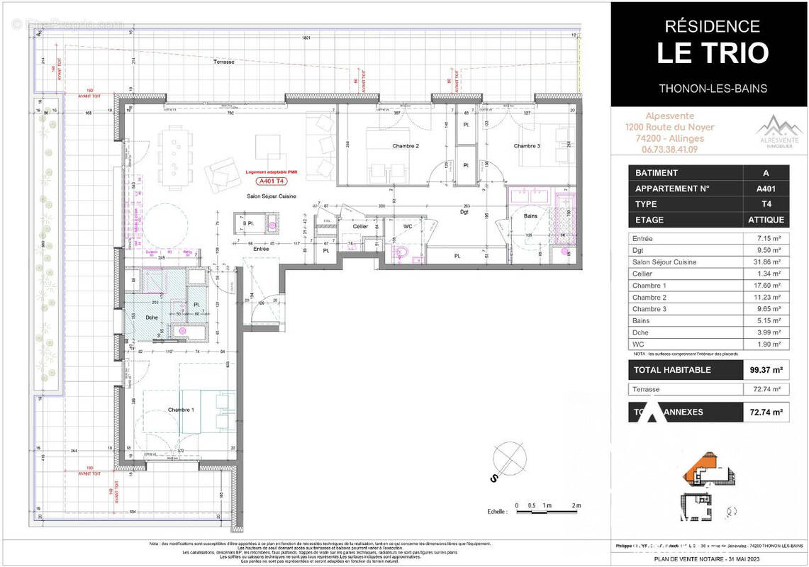 Appartement à THONON-LES-BAINS