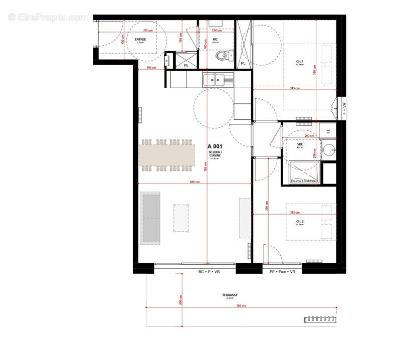 Appartement à ALLEMOND