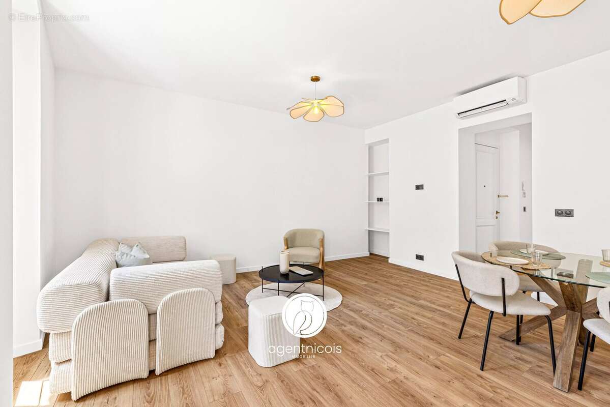 Nice // carré d'or - rue de france : 3 pieces /  balcon sud / rénové / avant dernier etage - photo 6