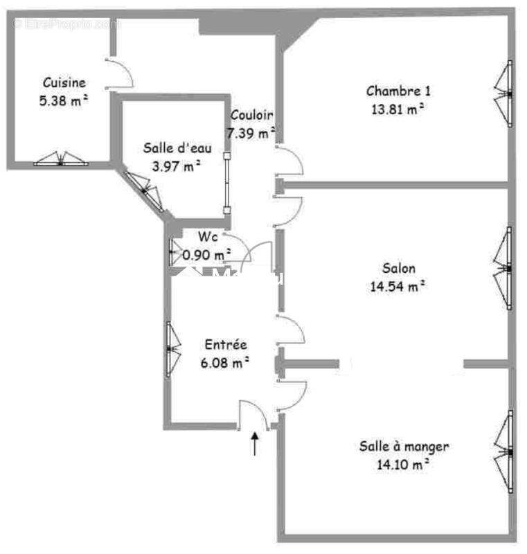 Appartement à PARIS-17E