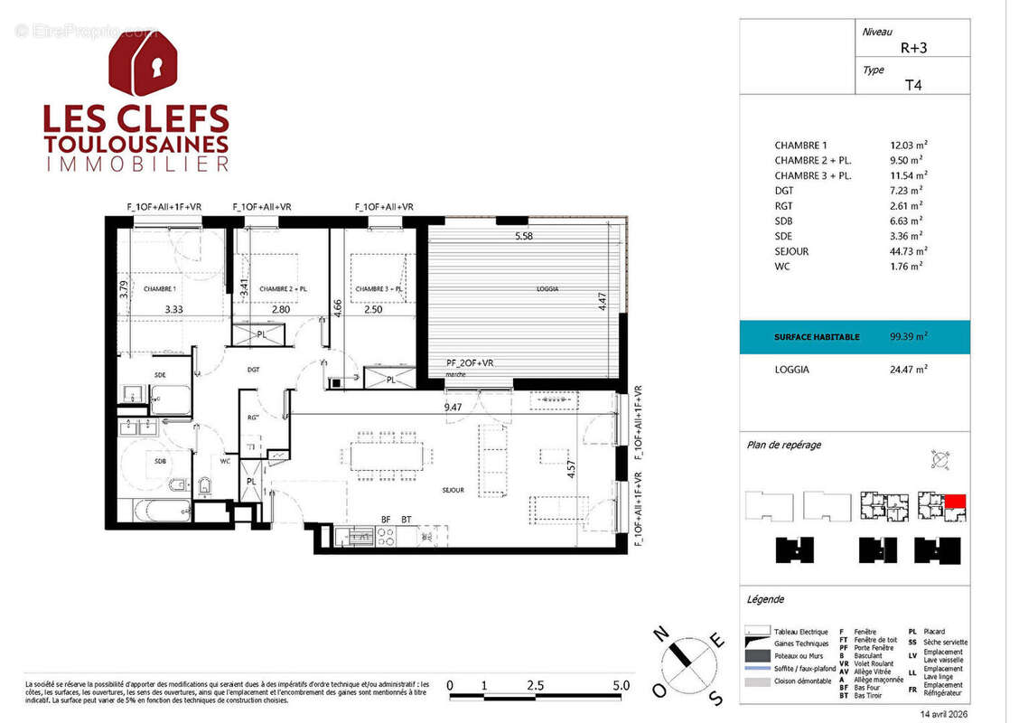 Appartement à BLAGNAC