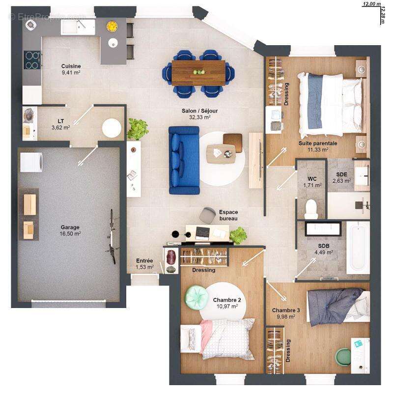 Maison 5 pièces 90 m2 - photo 8
