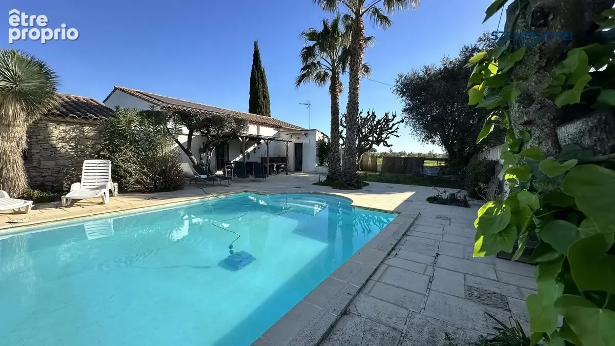 Szentendrei Immobilier - maison + dépendance - LUNEL - Grand terrain 