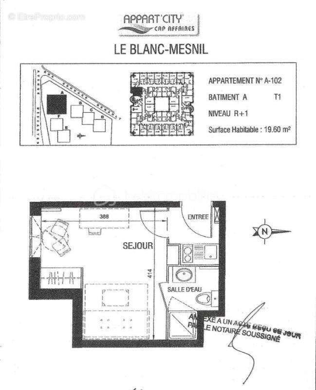 Appartement à LE BLANC-MESNIL