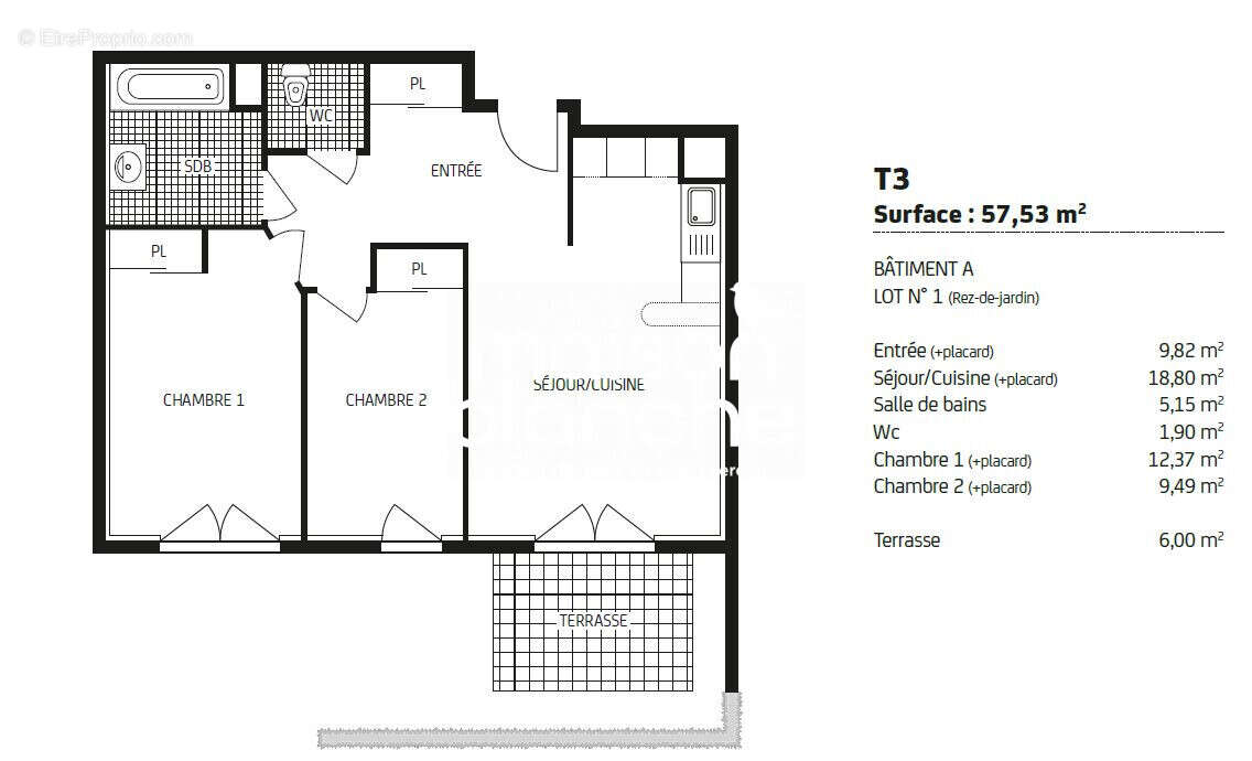 Appartement à POITIERS