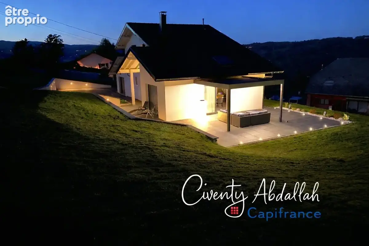FILLIERE (74) Villa contemporaine avec vue panoramique & terrain construuctible – Opportunité rare proche d’Annecy - photo 4