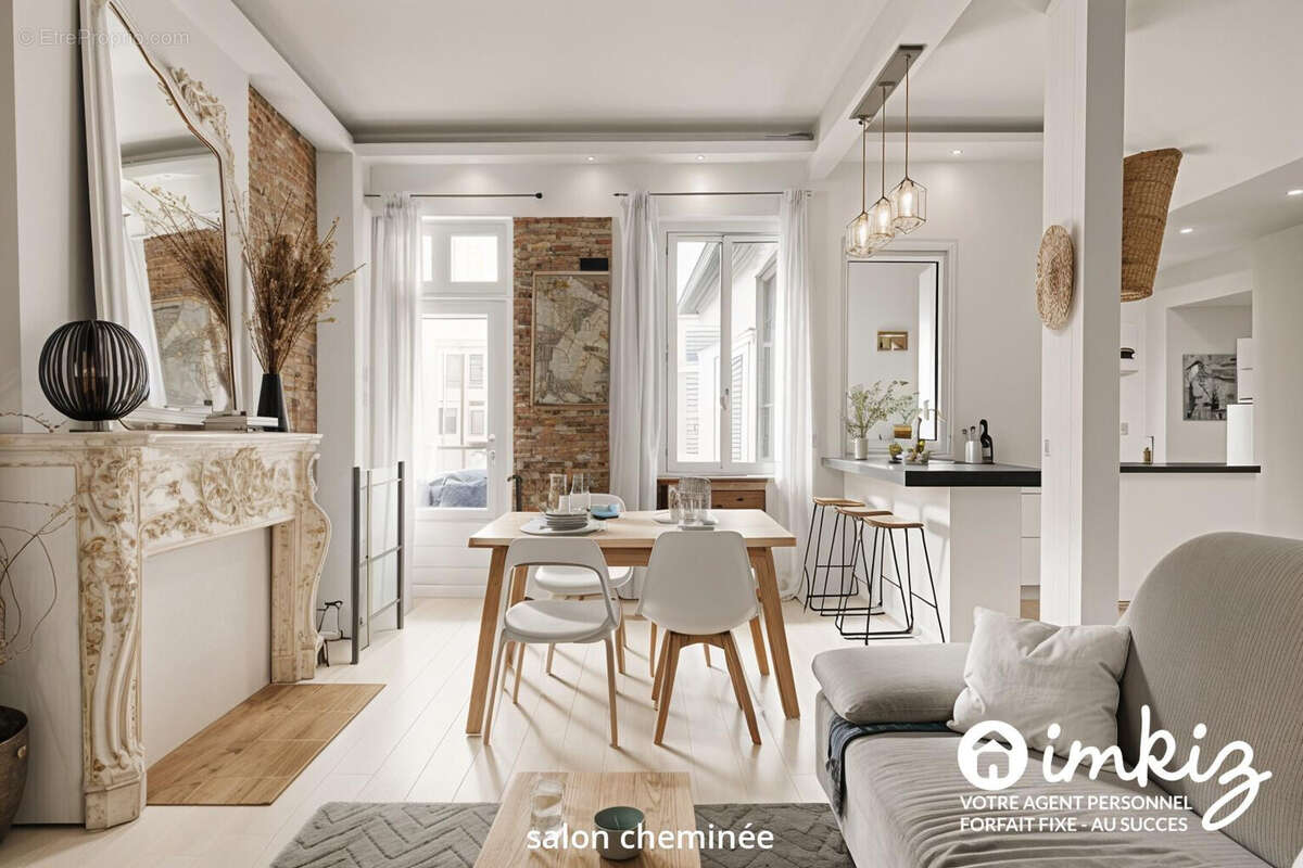 Appartement T3 rénové cachet ancien en souplex - photo 8