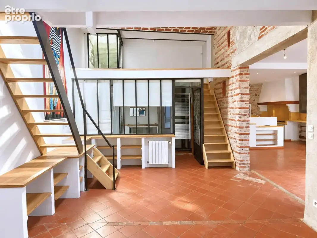 Un appartement esprit loft, en duplex, avec du caractere, au centre de perpignan - photo 1