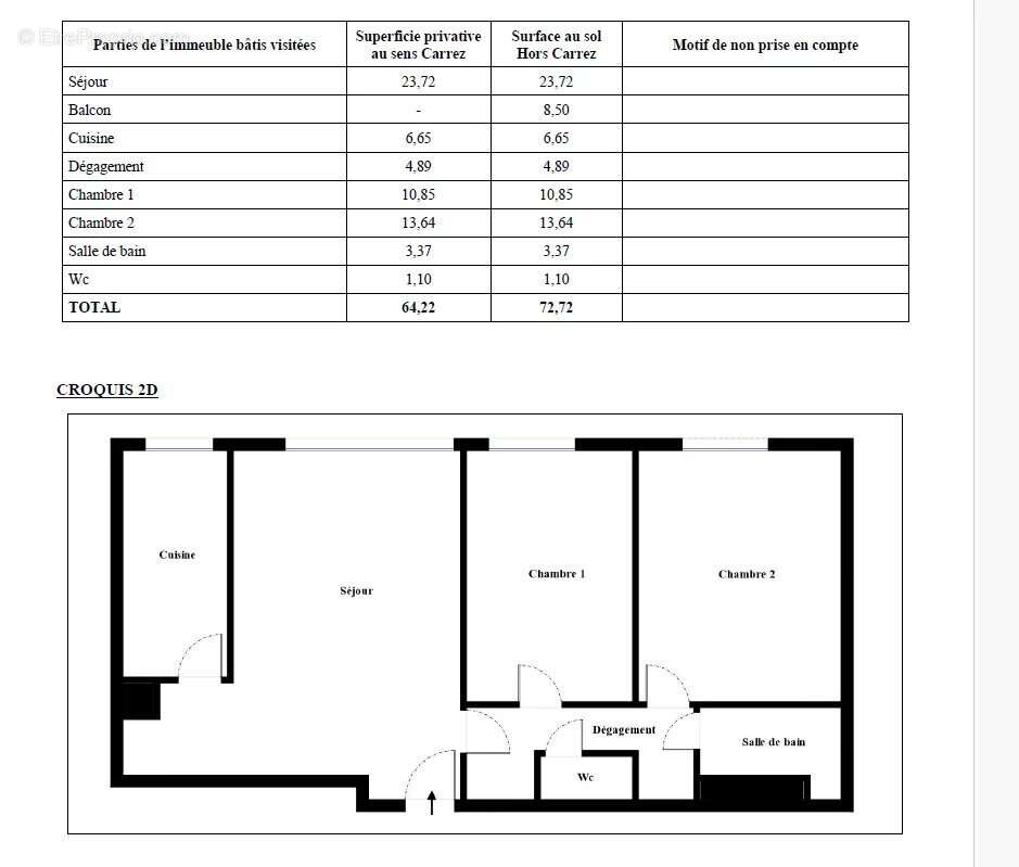 Appartement à PARIS-19E