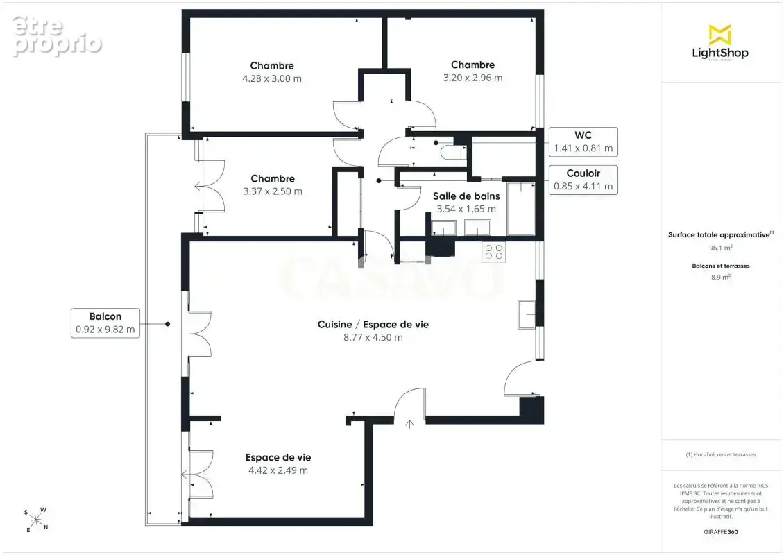 Vente Appartement 5 pièces de 94m² - 95310 Saint-Ouen-l'Aumône - photo 16