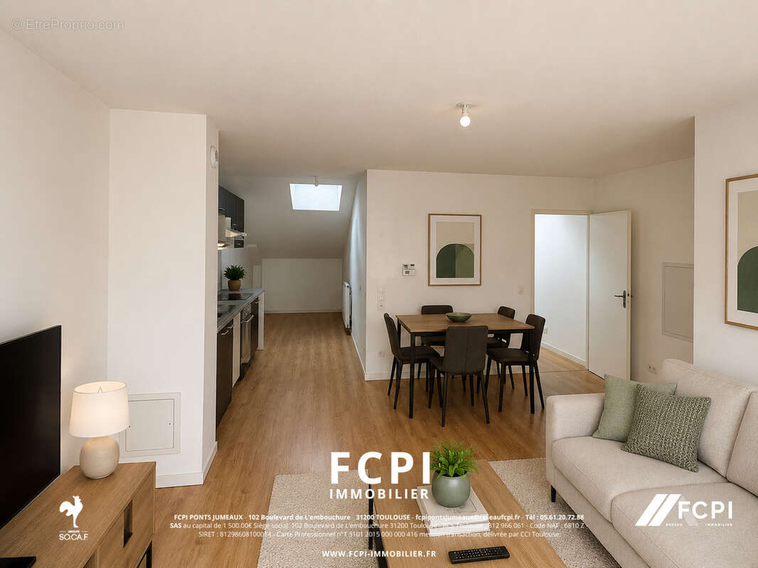 Appartement trois pièces de 64m2 situé à Cenon. - photo 2