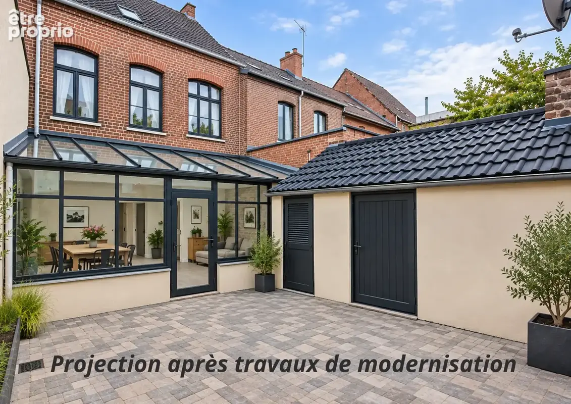 Maison mitoyenne + garage steenvoorde - photo 2
