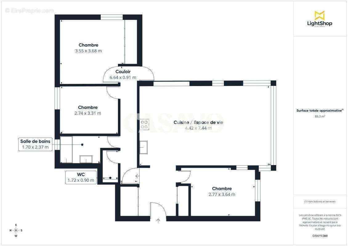 Vente Appartement 5 pièces de 97m² - 69100 Villeurbanne - photo 3