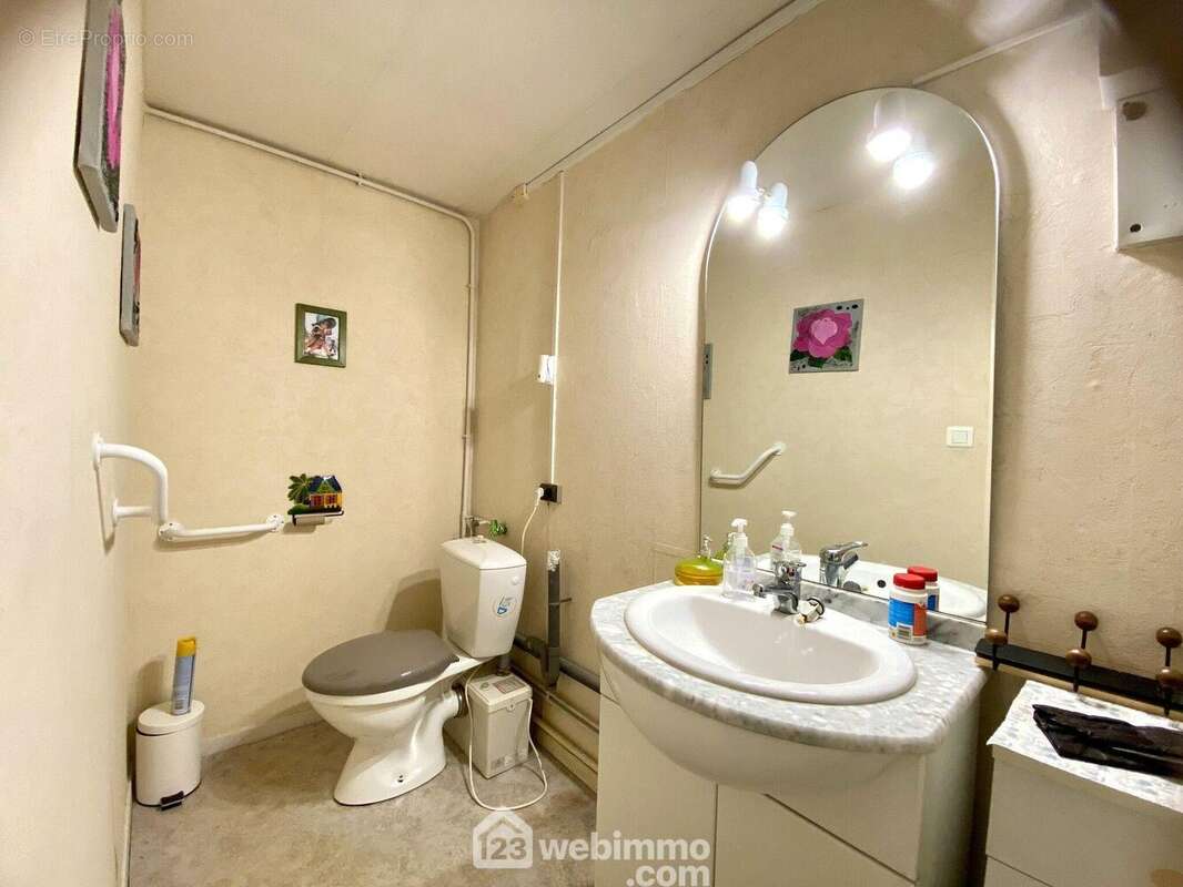 Voici le wc indépendant (sanybroyeur) avec lavabo