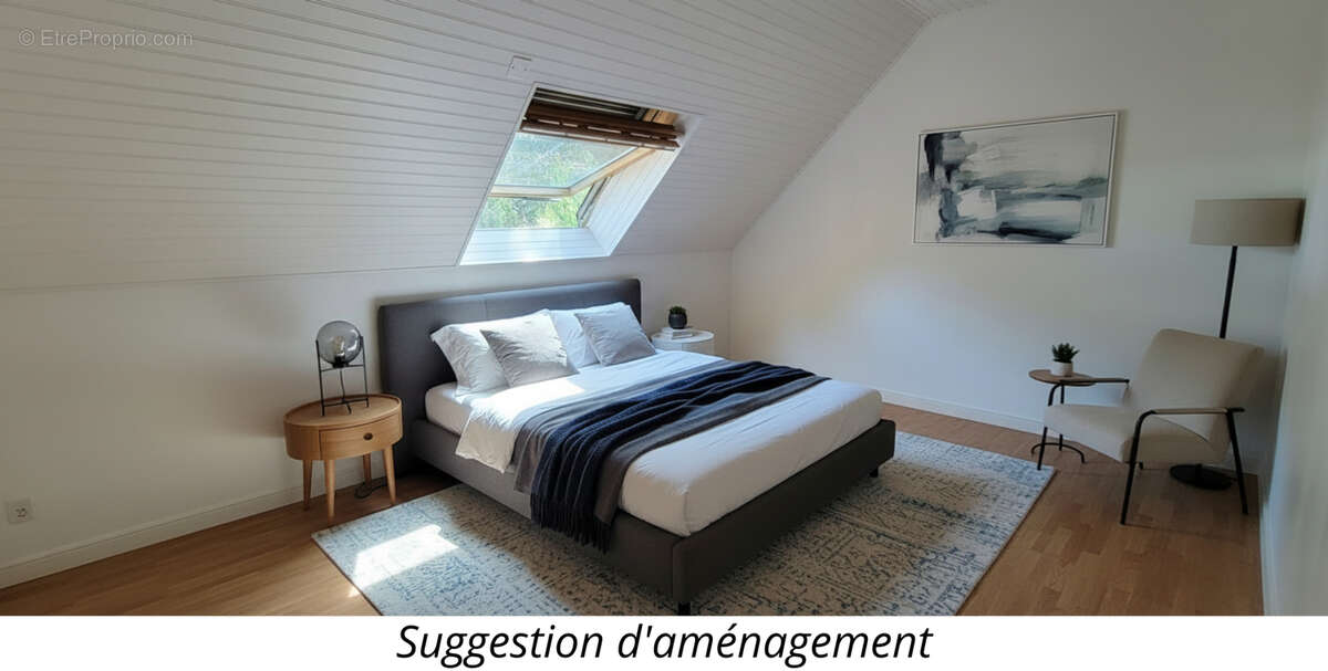 Fouesnant, bourg à pied, jolie maison de 4 chambres, sur un beau terrain arboré de 700 m² ! - photo 13