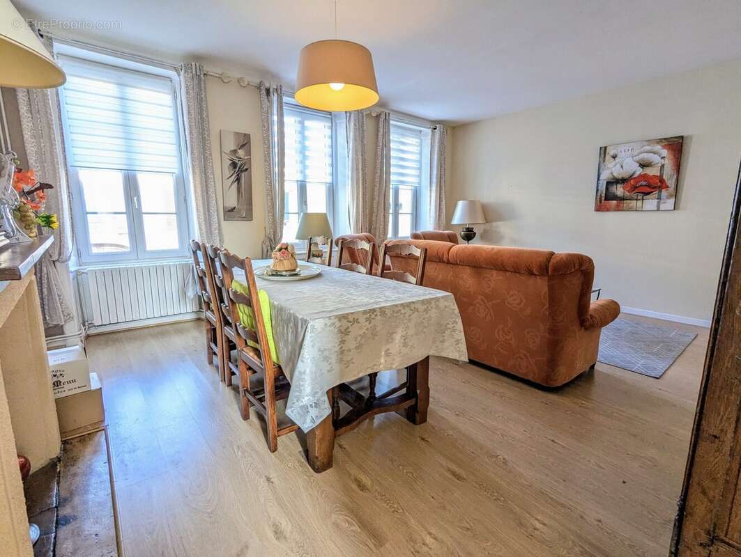 séjour (1er étage) - Maison à ISIGNY-SUR-MER