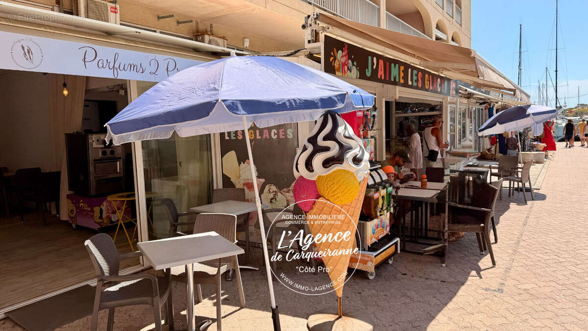 A vendre fonds de commerce glacier 60 m2 avec laboratoire de preparation terrasse et salle interieur port de hyeres - photo 2