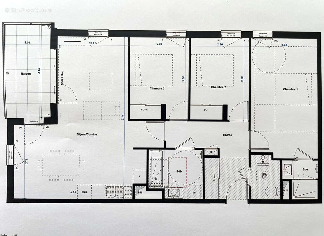 Appartement à LA VERPILLIERE