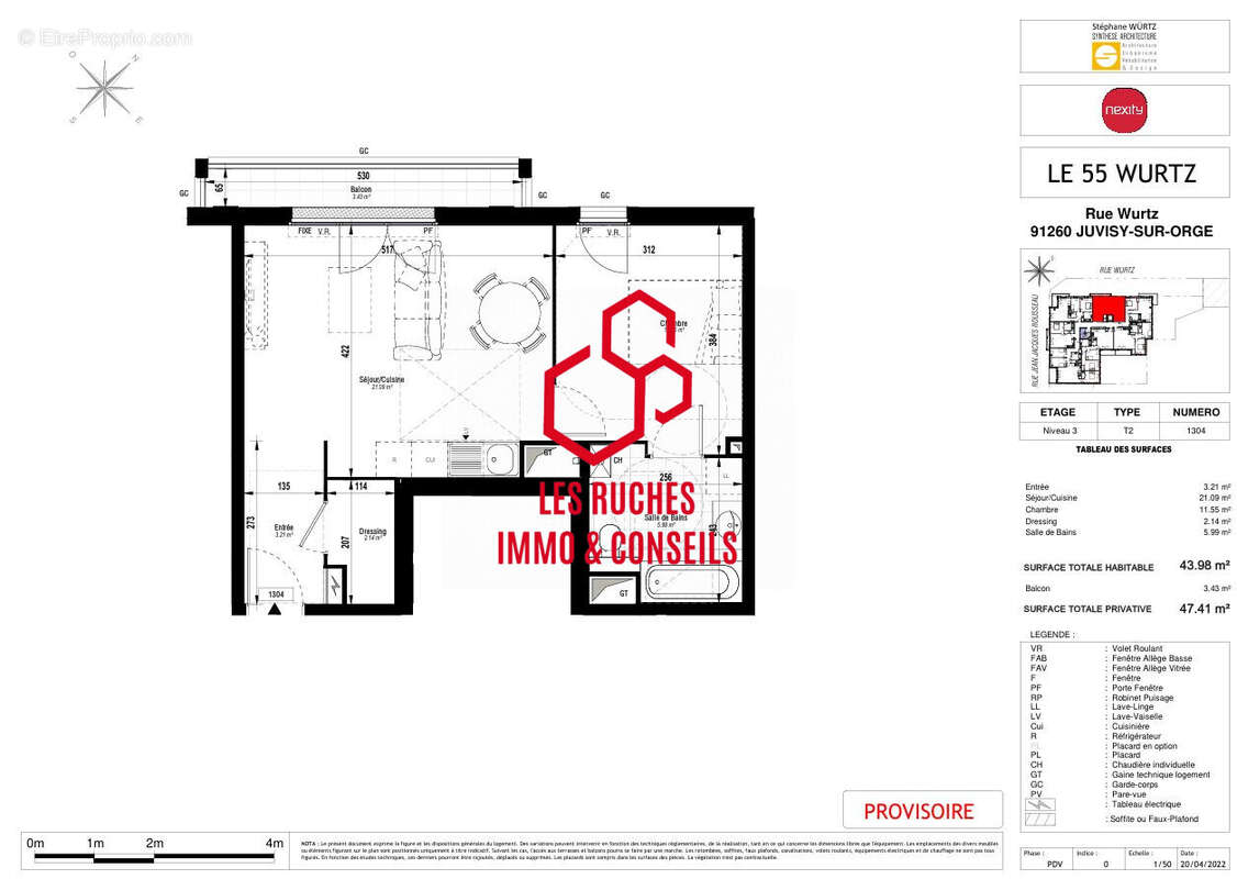 Appartement à JUVISY-SUR-ORGE