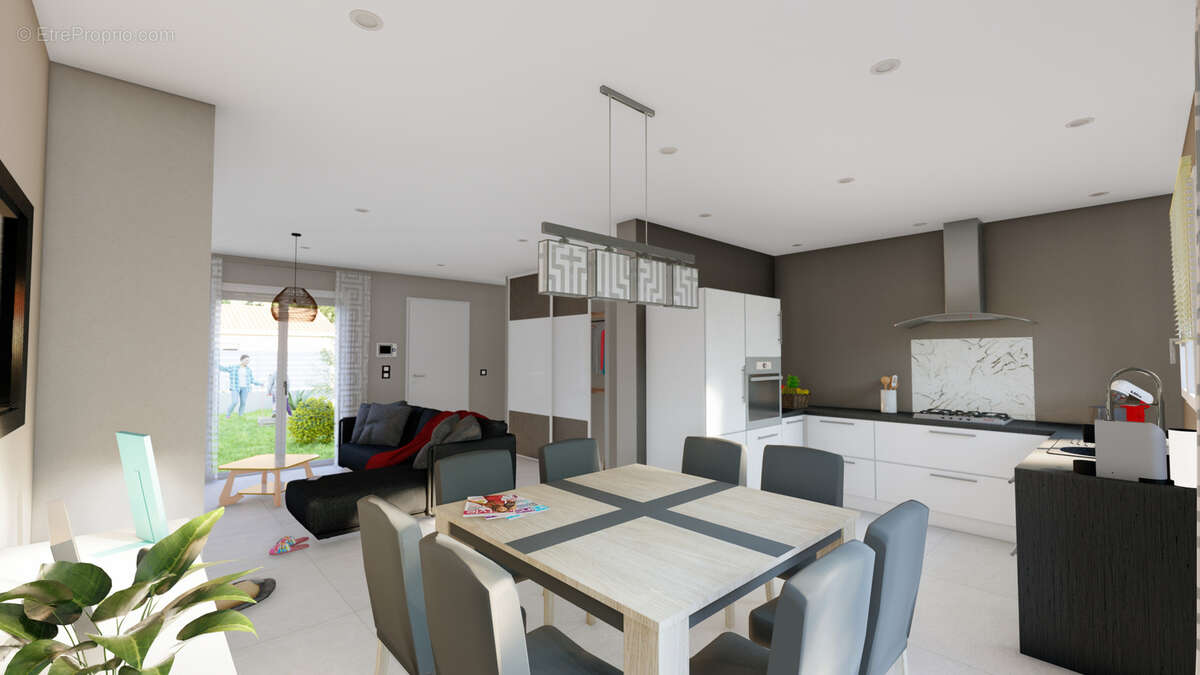 Maison contemporaine 98 m2 + garage à Égliseneuve-près-Billom - photo 3