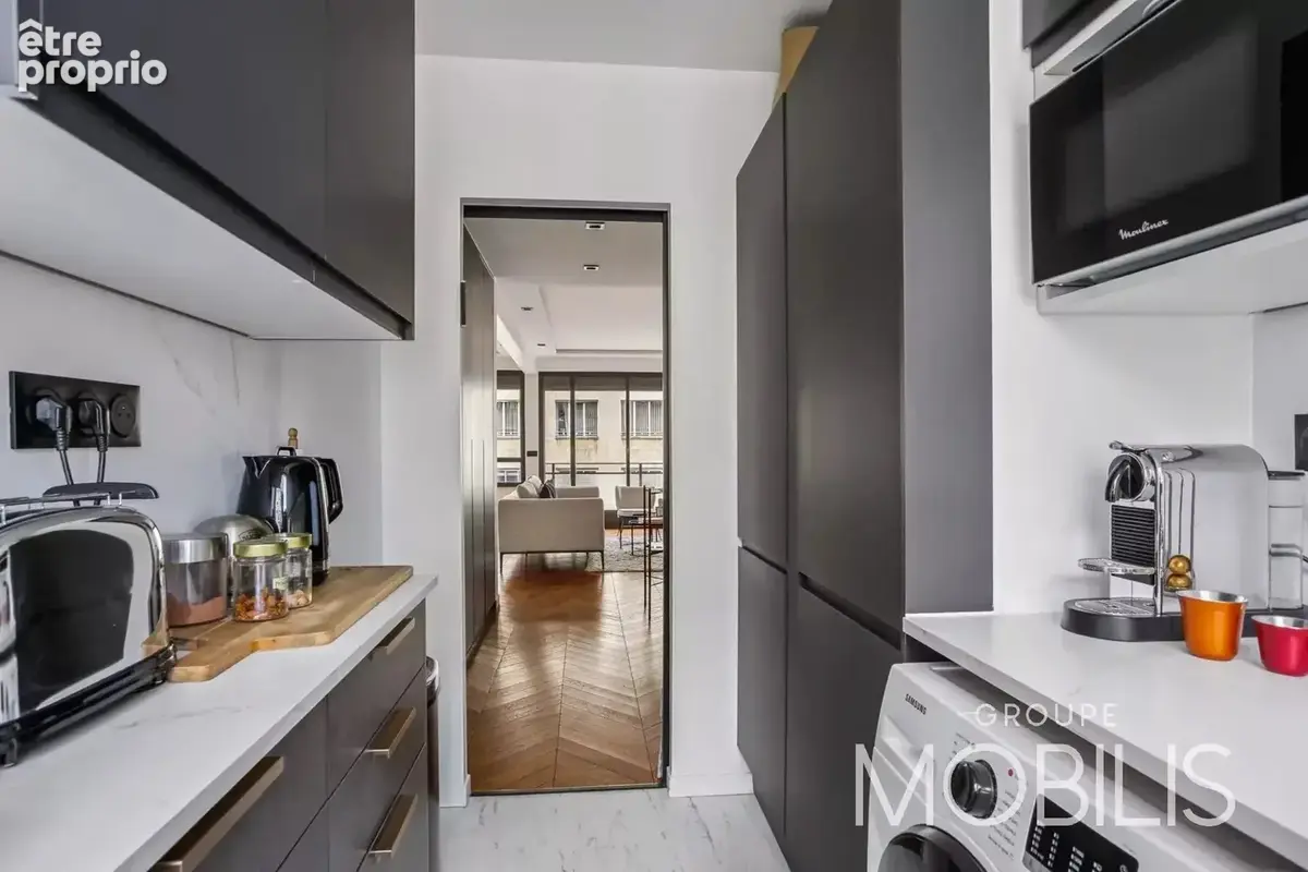 75016 - faisanderie/longchamp - appartement rénové de 60,84 m2 en étage élevé, avec balcon et vues dégagées - 1 chambre - traver - photo 12